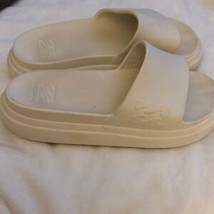 Billabong Off-White Slide Sandals